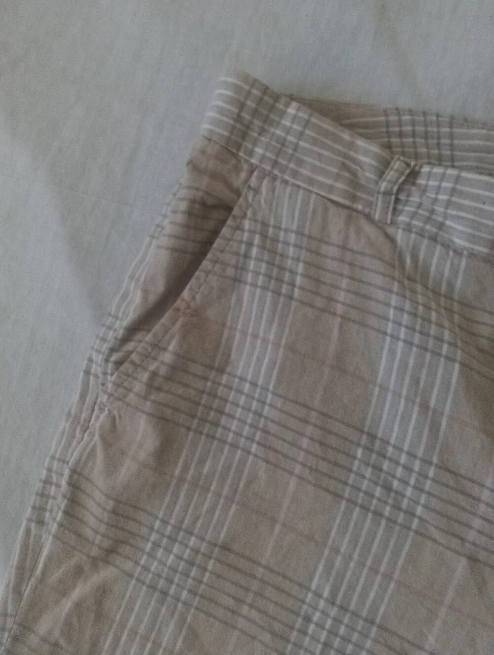 Banana Republic Women's Beige Plaid Avery Pants